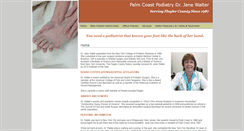 Desktop Screenshot of palmcoastpodiatry.com